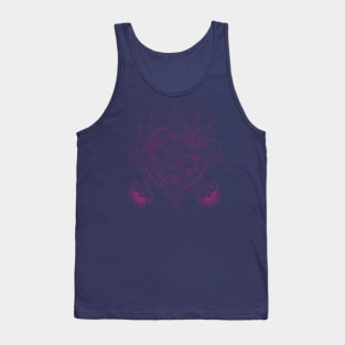 Abstract Doodle Flower Tank Top